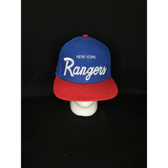 Mitchell & Ness New York Rangers NHL SnapBack  Cap Blue Red Men’s Adjustable - Picture 1 of 7
